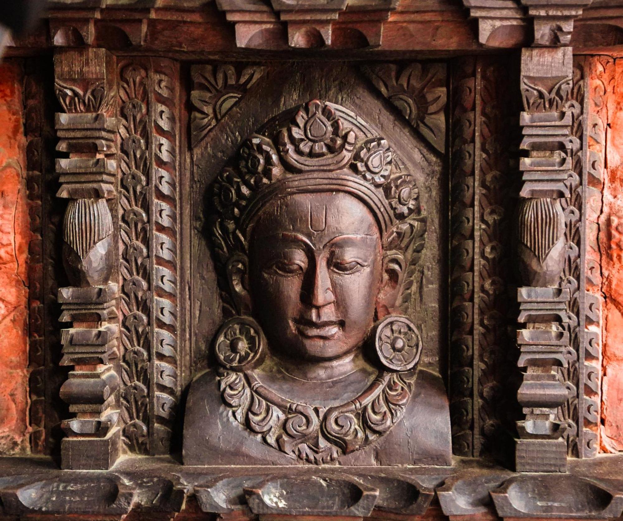 Basera Boutique Hotel Katmandu Dış mekan fotoğraf A 12th-century statue of the Buddha at the temple